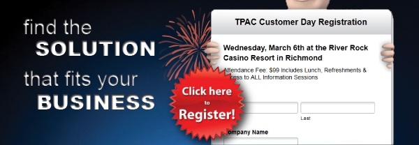 Register Here for TPAC Customer Day